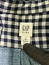 Gap Kids 100% Cotton Checkered-gingham Blue Long Sleeve Button-Down Shirt Size 8 - photo 3