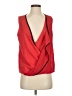 Kenneth Cole New York 100% Polyester Solid Red Sleeveless Blouse Size S - photo 1