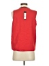 Kenneth Cole New York 100% Polyester Solid Red Sleeveless Blouse Size S - photo 2