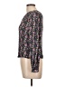FRAME 100% Viscose Black 3/4 Sleeve Blouse Size L - photo 5