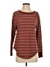 Ann Taylor LOFT Stripes Burgundy Pullover Sweater Size S - photo 1