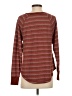 Ann Taylor LOFT Stripes Burgundy Pullover Sweater Size S - photo 2