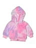 Unbranded 100% Polyester Pink Zip Up Hoodie Size 6-9 mo - photo 1