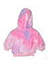 Unbranded 100% Polyester Pink Zip Up Hoodie Size 6-9 mo - photo 2