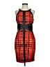 Thalia Sodi Graphic Orange Cocktail Dress Size S - photo 1