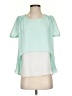 Etam Weekend Teal Short Sleeve Blouse Size EU 36 / US 6 - photo 1
