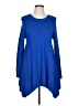 Grace Elements Blue Casual Dress Size L - photo 1