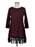 Crazy Train Plaid Red Casual Dress Size M - photo 1
