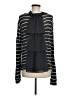 Clu + Willoughby Stripes Black Gray Long Sleeve Blouse Size M - photo 2