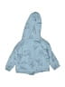 Carter's 100% Cotton Blue Zip Up Hoodie 0-3 MO / 3 MO - photo 2