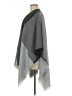 V.Fraas 100% Acrylic Gray Black Poncho One size - photo 5