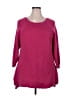 Lane Bryant Solid Pink Pullover Sweater Size 18 - 20 Plus - photo 1