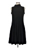 Taylor Solid Black Casual Dress Size 6 - photo 1