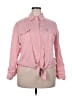 Unbranded 100% Lyocell Pink Long Sleeve Button-Down Shirt Size XXL - photo 1