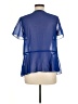 Alloy 100% Polyester Blue Short Sleeve Blouse Size M - photo 2