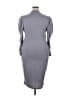 Shein Solid Gray Casual Dress Size 3X - photo 2