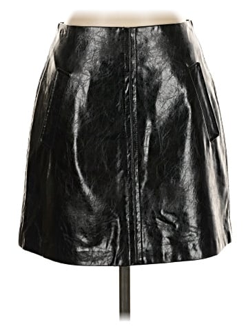 MNG Faux Leather Skirt (view 1)