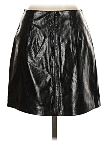 MNG Faux Leather Skirt (view 2)