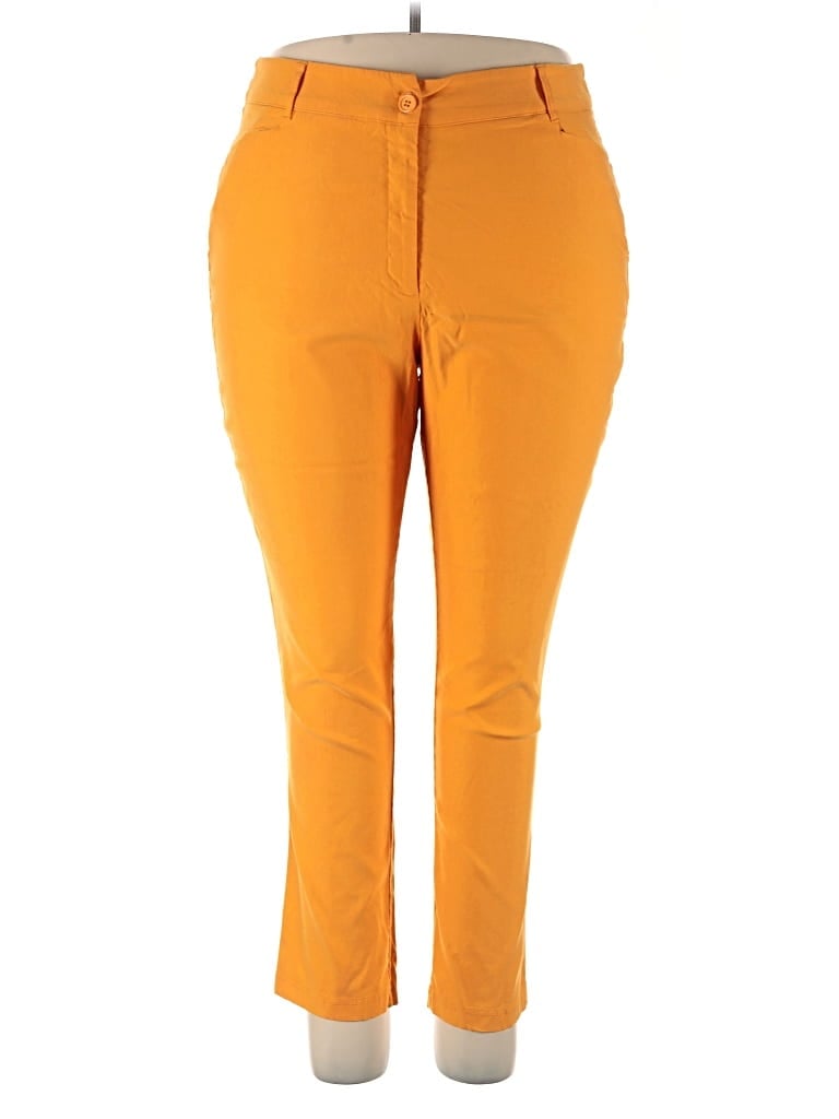 Pre-owned Ashley Stewart Casual Pants In Orange