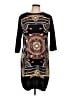 Zara Basic Graphic Black Casual Dress Size L - photo 1