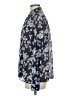 MICHAEL Michael Kors Floral Blue Long Sleeve Blouse Size M - photo 5