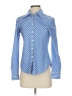 Jaeger 100% Cotton Stripes Blue Long Sleeve Button-Down Shirt Size XS (estimated) - photo 1