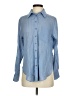 Free People Blue Long Sleeve Button-Down Shirt Size XS - photo 1
