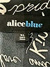 Alice Blue 100% Polyester Print Black Short Sleeve Blouse Size XL - photo 7