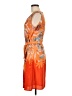 The Limited 100% Polyester Print Orange Cocktail Dress Size 6 - photo 5