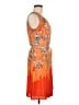 The Limited 100% Polyester Print Orange Cocktail Dress Size 6 - photo 4