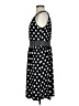 Apt. 9 Polka Dots Black Casual Dress Size S - photo 5