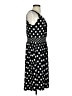 Apt. 9 Polka Dots Black Casual Dress Size S - photo 4