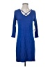 Just Fab Blue Casual Dress Size XS - photo 1
