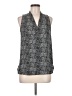 Vince Camuto 100% Polyester Gray Sleeveless Blouse Size XS - photo 1