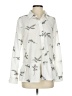 DKNY Print Ivory Long Sleeve Blouse Size S - photo 1