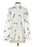DKNY Print Ivory Long Sleeve Blouse Size S - photo 2