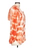 A'gaci 100% Rayon Tie-dye Orange Long Sleeve Blouse Size L - photo 4