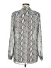 Kut from the Kloth 100% Polyester Animal Print Silver Long Sleeve Blouse Size M - photo 2