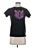 Assorted Brands Animal Print Black Short Sleeve T-Shirt Size XXS - photo 1