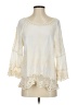 Democracy 100% Rayon Ivory 3/4 Sleeve Blouse Size XS - photo 1