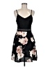 Shein 100% Polyester Floral Black Cocktail Dress Size 6 - photo 1