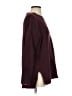 Ann Taylor LOFT Solid Burgundy Pullover Sweater Size S - photo 4