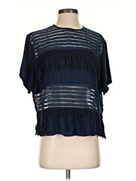 Amour Vert Short Sleeve Silk Top