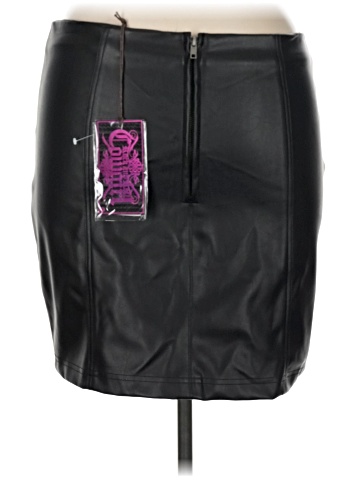 Material Girl Faux Leather Skirt (view 2)