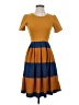 Lularoe Color Block Brown Casual Dress Size XS - photo 1