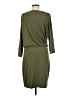 Just Fab Solid Green Casual Dress Size M - photo 2