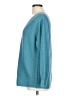 Ella Moss Solid Stripes Teal Pullover Sweater Size L - photo 5