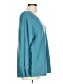 Ella Moss Solid Stripes Teal Pullover Sweater Size L - photo 4