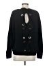 Repeat Cashmere 100% Cotton Solid Black Pullover Sweater Size XS - photo 2