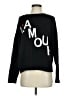 Ann Taylor LOFT Graphic Black Pullover Sweater Size S - photo 1